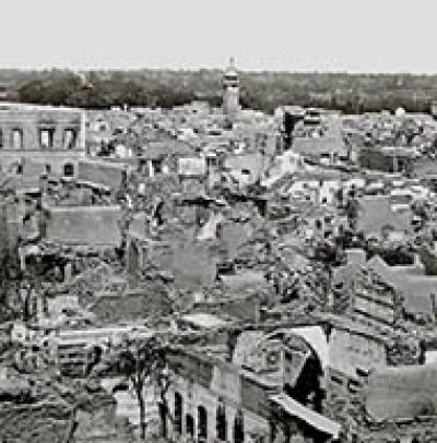 Христианский квартал в Дамаске после резни друзов в 1860 Христианский квартал в Дамаске после резни друзов в 1860