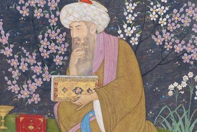 Fragment with scholar in a garden. Attributed to Muhammad Ali 1610-15. Courtesy Museum of Fine Arts, Boston Fragment with scholar in a garden. Attributed to Muhammad Ali 1610-15. Courtesy Museum of Fine Arts, Boston