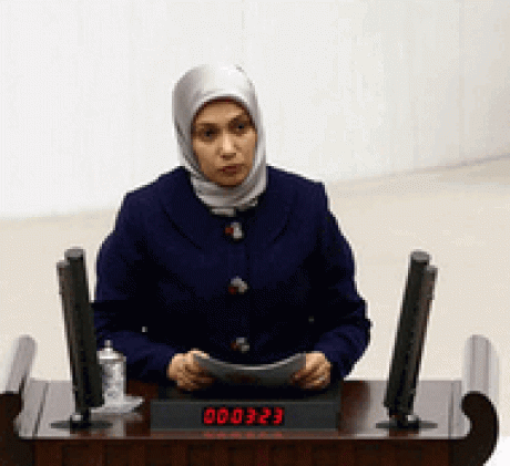 Представительница правящей «Партии свободы и развития» (AKP) поделилась с коллегами своими соображениями относительно формирования госбюджета на будущий год. Впервые депутат в хиджабе выступила в турецком парламенте
