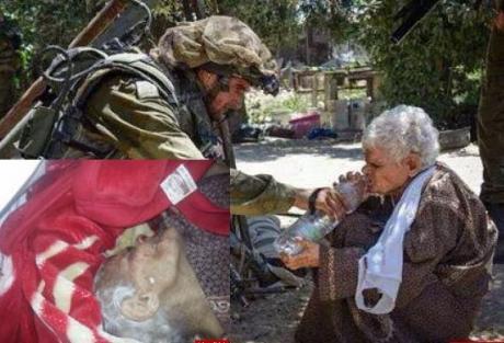 Фото стало «пропагандой израильской армии с целью показать гуманный образ своих солдат» 74-летняя палестинка в последний раз напилась воды из рук своего убийцы