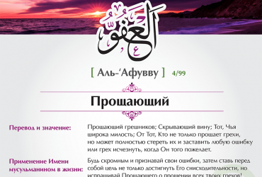 Аль-'Афувву — Прощающий