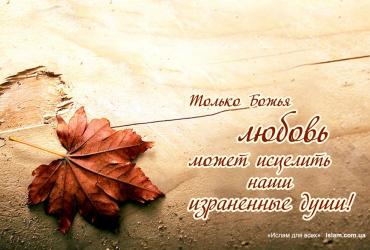 Только Божья любовь может исцелить наши израненные души