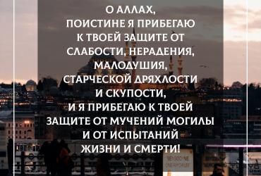 «Я прибегаю к твоей защите от слабости»